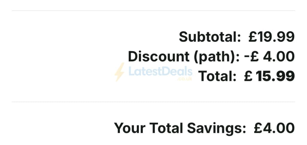 Screenshot of the Solar Centre discount code working