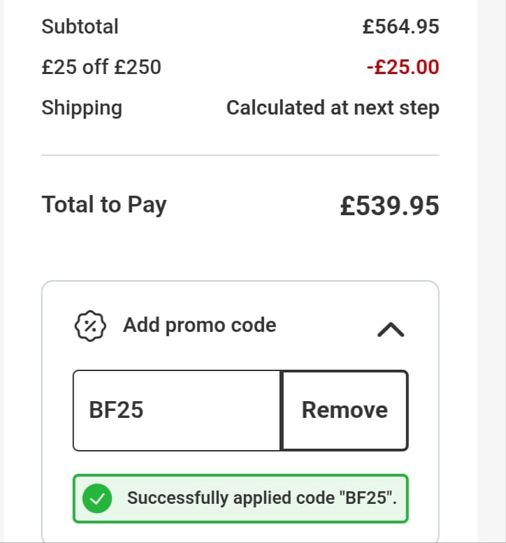 Screenshot of the Skatehut discount code working