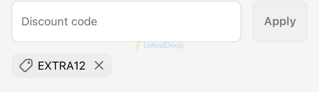Screenshot of the Garden Sanctuary discount code working