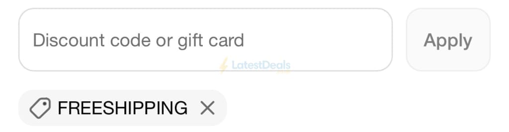 Screenshot of the Biomel discount code working