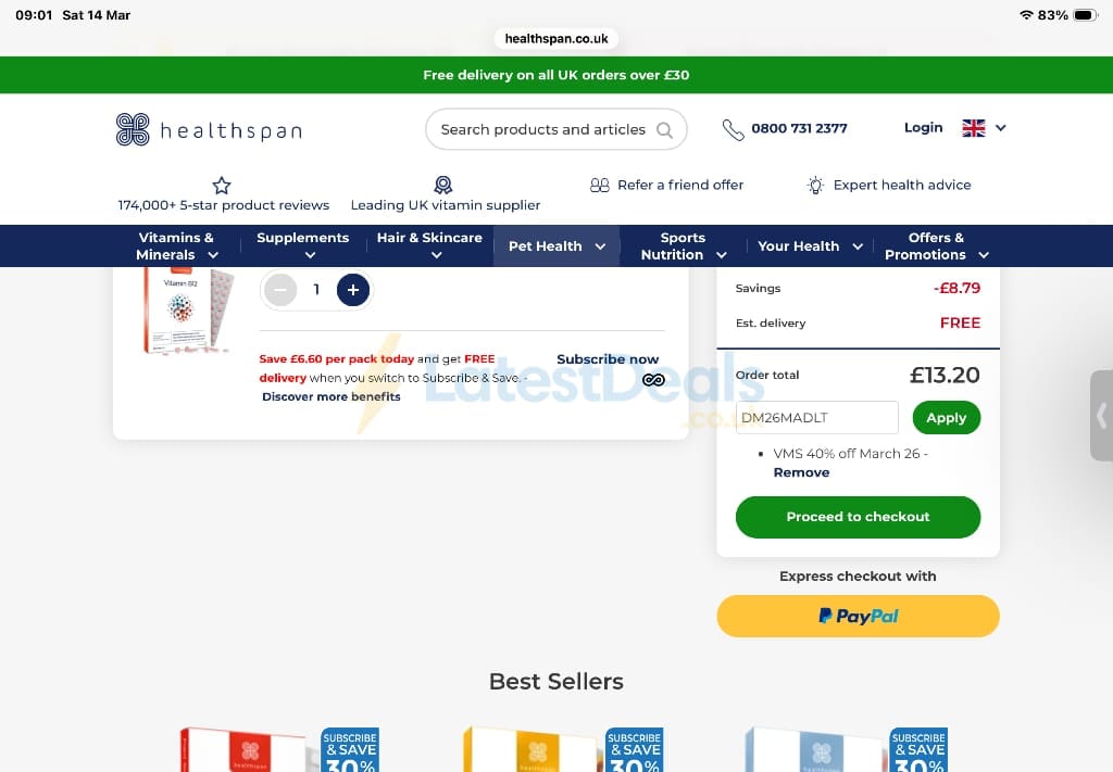 Healthspan Discount Code - 50% Off in June 2026