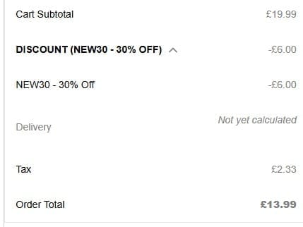 Screenshot of the RUComfy Bean Bags discount code working