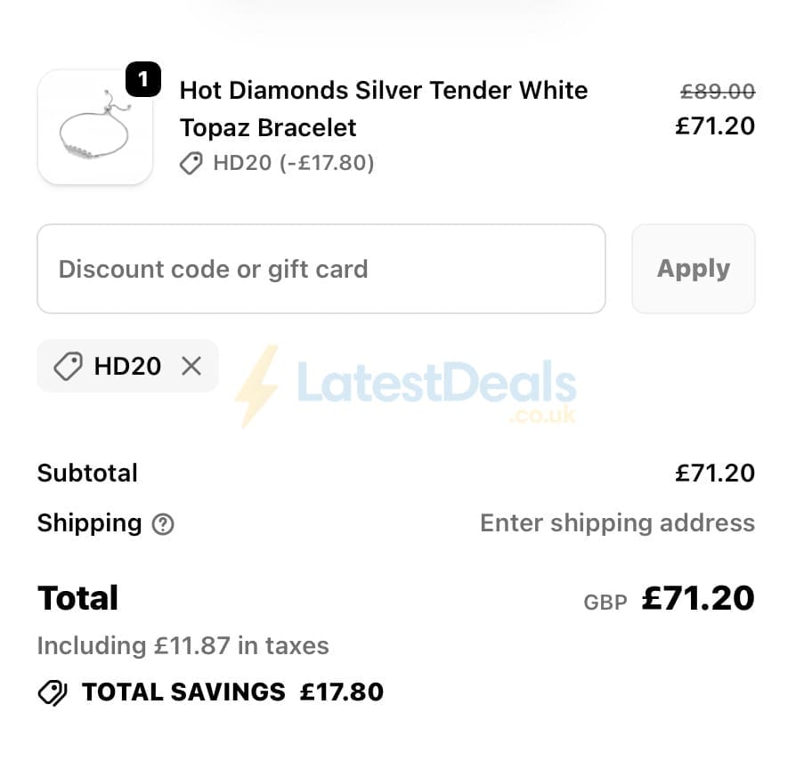 Screenshot of the Mococo discount code working