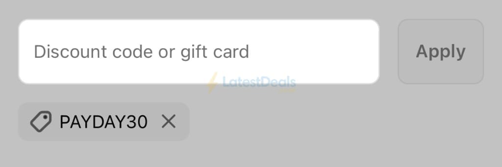 Screenshot of the Lamoda discount code working
