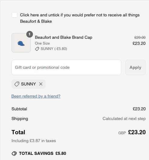 Beaufort and Blake Discount Code - 40% Off in July 2026