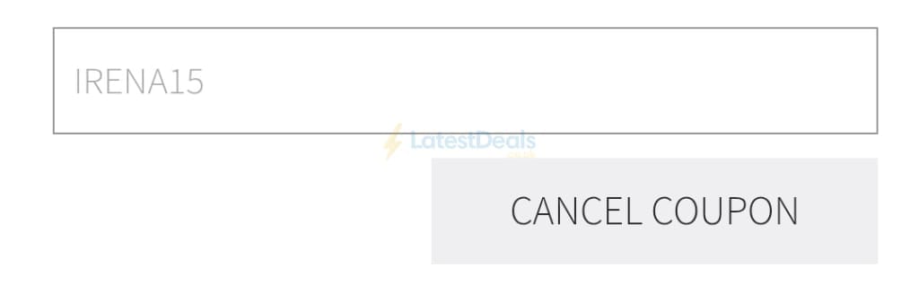 Screenshot of the Annie Haak Designs discount code working