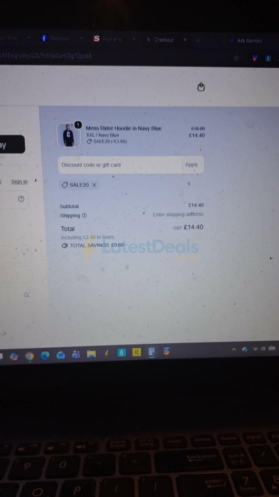Screenshot of the US Polo Assn discount code working