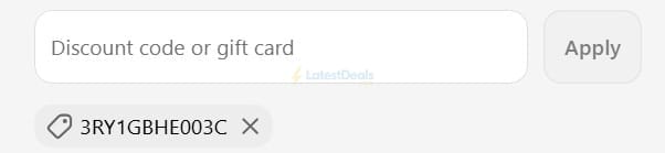 Screenshot of the Kitbox discount code working