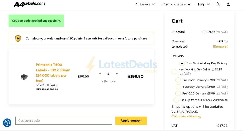 A4 Labels Discount Code - 50% Off in July 2026