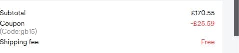 Screenshot of the Halara discount code working