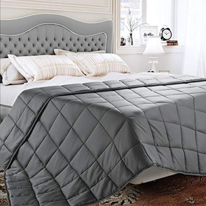Deal Stack! BedStory Weighted Blanket (Code Applies on All Sizes), £26.