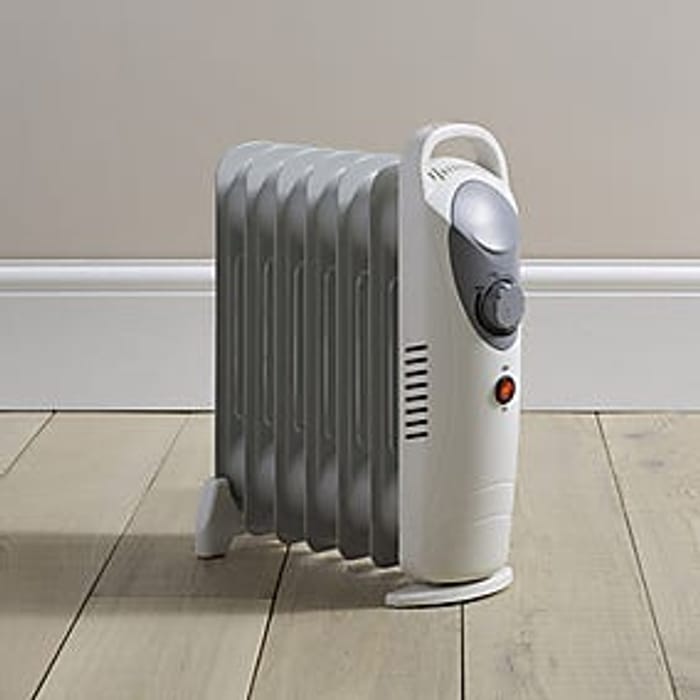 HALF PRICE* 700W 7 Fin Oil Filled Radiator, £12.50 at Dunelm