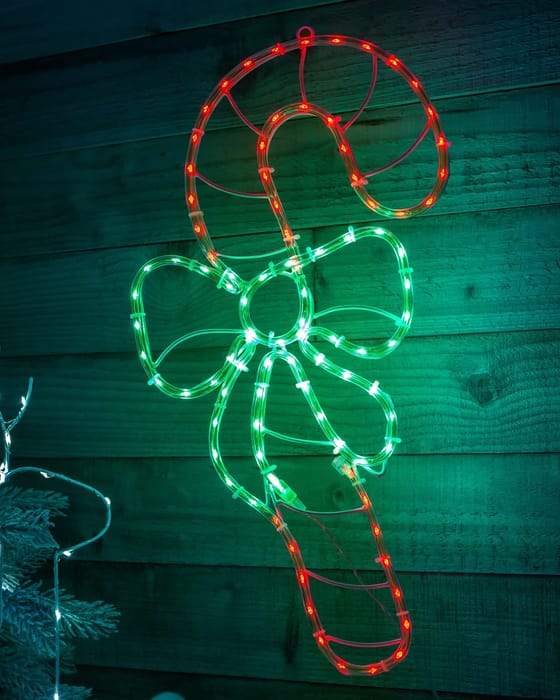 Candy Cane Rope Light Silhouette, 51 Cm, £16.49 at We R Christmas