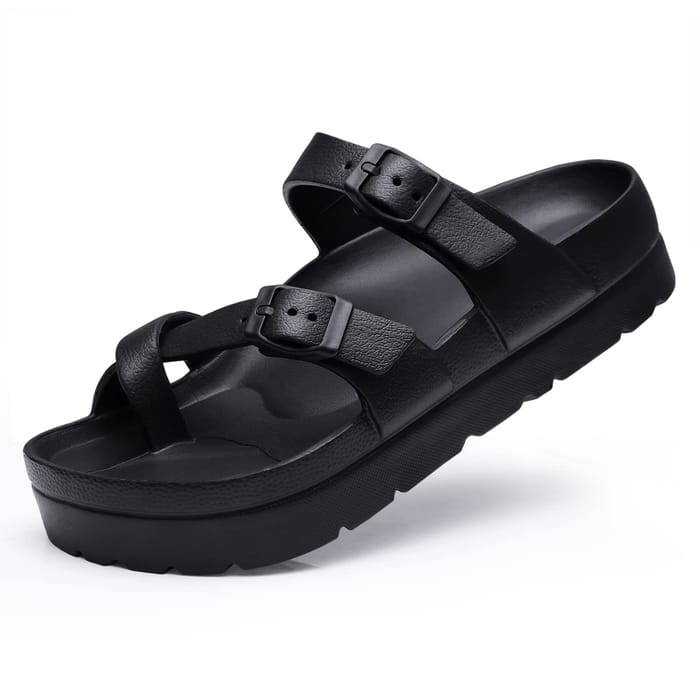 Beslip Platform Slide Sandals - Lightweight Open Toe Shower Shoes For Women & Men, 1.7 Inch Thick Sole, Cloud Comfort - View #10