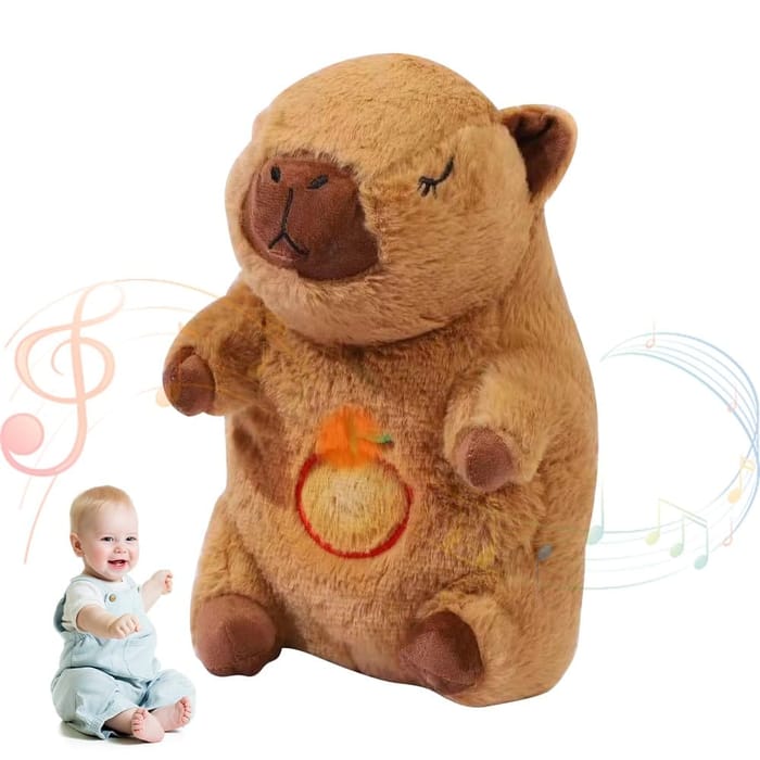 Capybara Kuscheltier Mit Kleidung & Accessoires - 25 Cm Süßes Plüschtier, Rosa