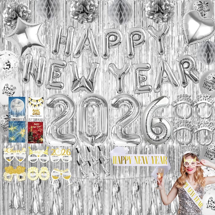 New Years Eve Decorations, £7.99 at Amazon