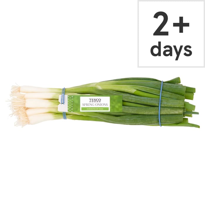 Spring Onien Tesco Bunched Spring Onions 100G, £0.49 at Tesco