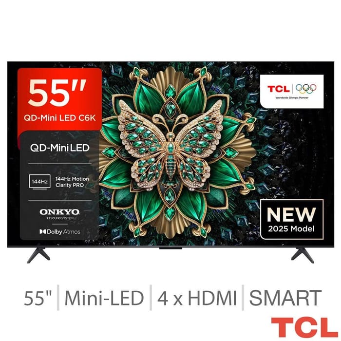 TCL 55C6K Mini LED Smart TV, £449.98 at Costco