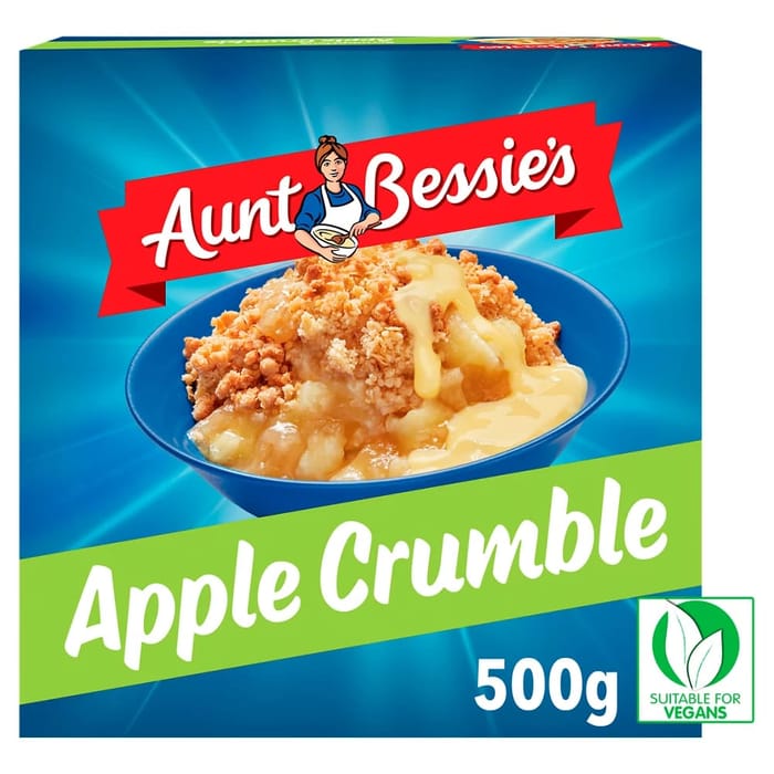 Aunt Bessie's Apple Crumble 500g, £1.60 at ASDA