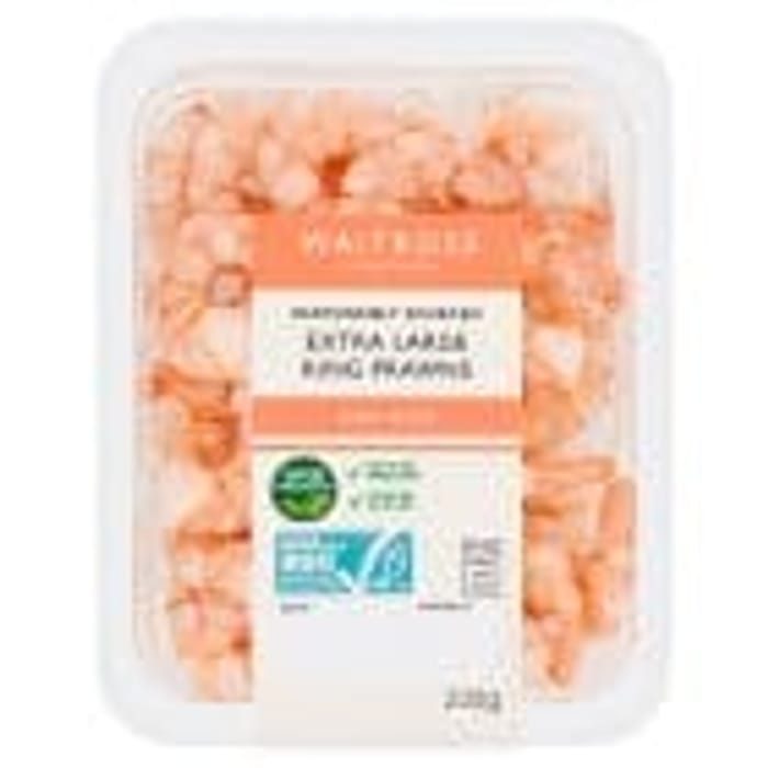 Simba Salt Waitrose ASC Extra Large King Prawns - 220g, £5.21 at Waitrose