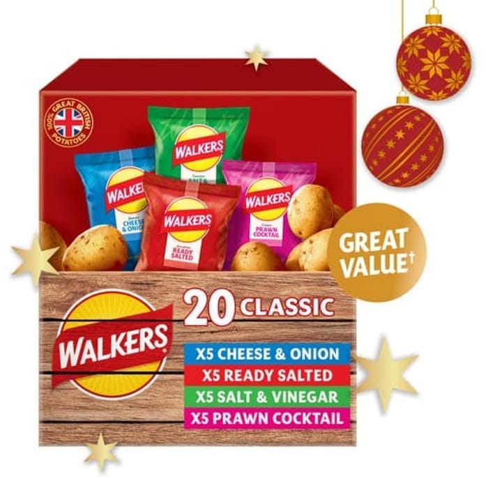 Simba Salt Walkers Classic/ Meaty Variety Crisps Multipack - 20 X 25g, £3.50 at ...