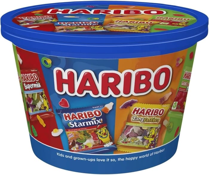 Haribo Sweets Sharing Tub - Assorted Gummy - 600g £2.77/£2.42 S&s, £2. ...
