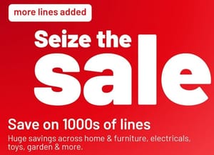 New Lines Added! Argos Seize The Sale Up To 50% Off Home, Toys & Electricals