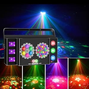 Disco Ball Lights UV LED Strobe Sound-Activated DMX-512