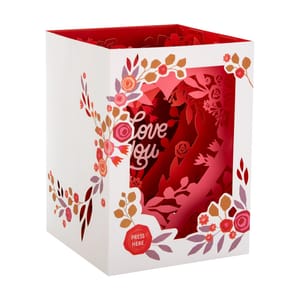 Hallmark 3D Pop up Florals & Roses, Light Up, Musical Valentine's Day Card