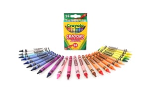 Crayola Crayons, Bright Multi-Colored, 24 Count