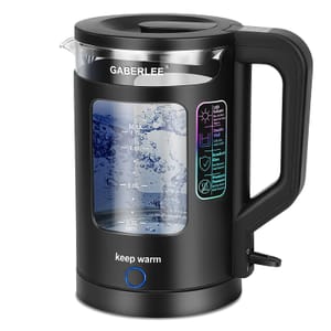 GABERLEE Electric Kettle, 1.7L, 3000W Fast Boil Quiet Glass Tea Kettle