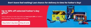 Up to 50% off Selected Father's Day Gifts!*