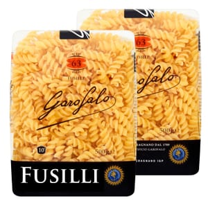 Garofalo Fusilli Dry Pasta, 500g Pack of 2