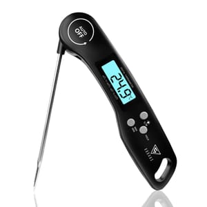Meat Thermometer, 3s Instant Read Food Thermometer-Backlit LCD