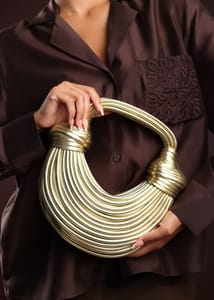 Gold Metallic Shoulder Bag