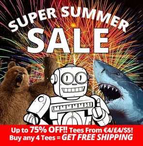 Qwertee - up to 75% off T-Shirts - Extra £1 off with Newsletter Sign up