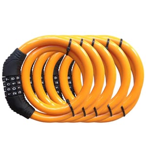 5-Pack Bike Cable Locks, 4-Digit Combination, Resettable