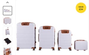 Free Delivery - Set of Premium Four Piece Suitcase Set