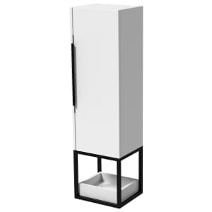 Wickes Rimini Matt White Black Frame Tower Unit
