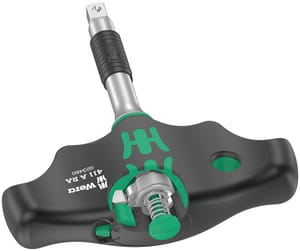 Wera T-Handle Ratchet Screwdriver Adapter, 1/4", 45 Mm