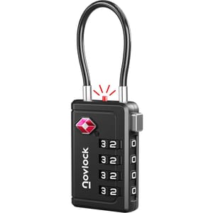 TSA Luggage Lock with Alert Indicator 4-Digit Travel Padlock