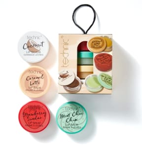 Technic 4 Piece Lip Balm & Scrub Gift Set