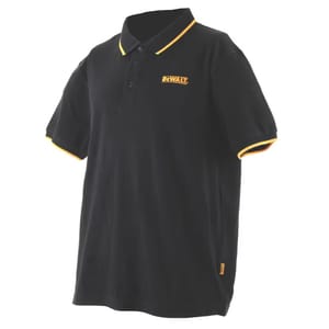 DEWALT Green Bay Polo Shirt Black Large 42-44" Chest