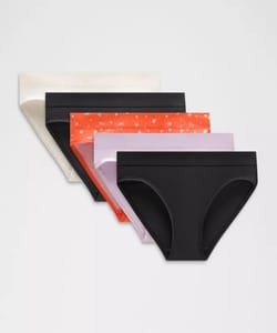 UnderEase Mid-Rise Bikini Underwear 5 Pack