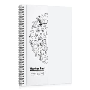 A4 Marker Paper Pad, 200gsm, Double-Sided Bleedproof, 30 Sheets