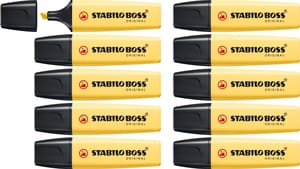 STABILO BOSS ORIGINAL Pastel - Highlighter - Pack of 10 - Milky Yellow