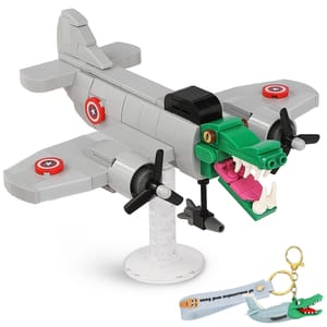 Italian Brainrot Bombardiro Crocodilo Figure with Keychain, 226 Pieces