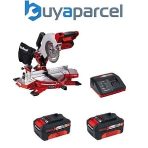 Einhell Cordless 18V Mitre Saw Power X Change +X2 3ah Batteries