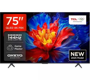 TCL 75P8K 75-Inch Smart 4K QLED HDR TV