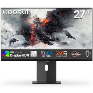 KOORUI S2721XO 27-Inch QD-OLED 240Hz QHD 1440p Gaming Monitor